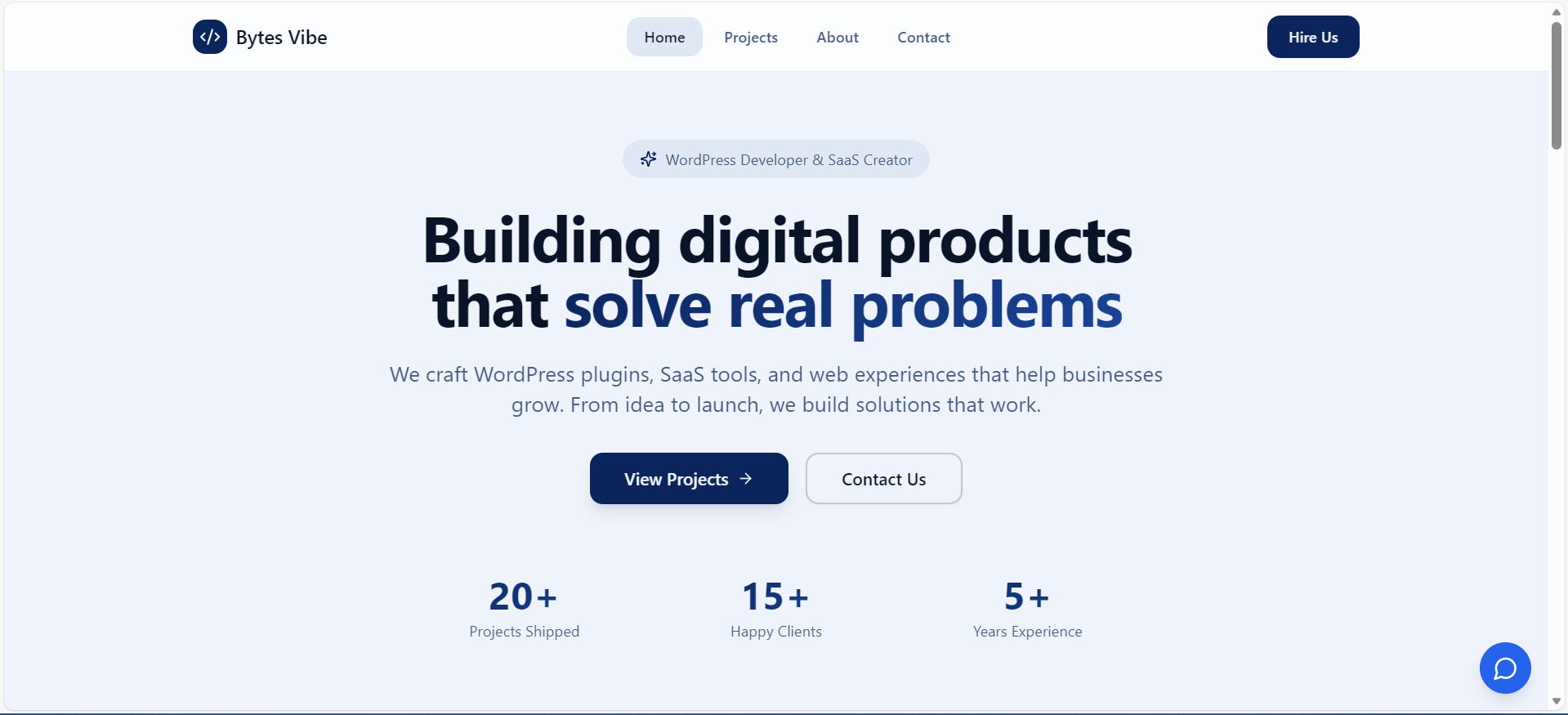 Bytes Vibe Projects | WordPress Developer & SaaS Creator Portfolio
